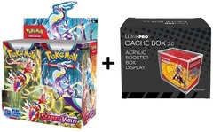 MINT Pokemon SV1 Scarlet & Violet Base Set Box PLUS Acrylic Ultra Pro Cache Box 2.0 Protector